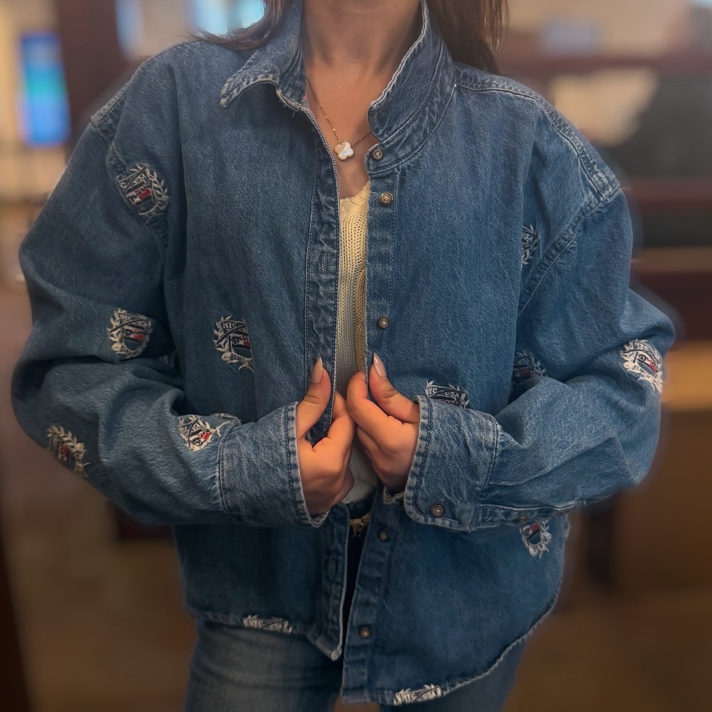 Vintage Tommy Hilfiger Blue Denim Jacket
